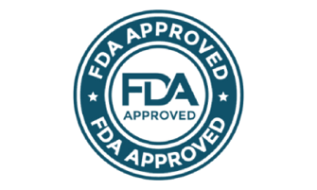 Seal indicating production in an FDA‑registered facility